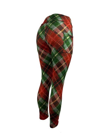 Glittering Christmas Plaid