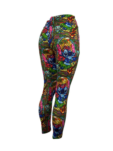 Stitch in Stained Glass Style