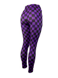 Purple and Black Checkered Print